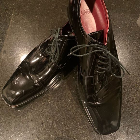 HUGO BOSS Oxford shoes in patent leather with Grossgrain Piping size 10 B4 main image 7